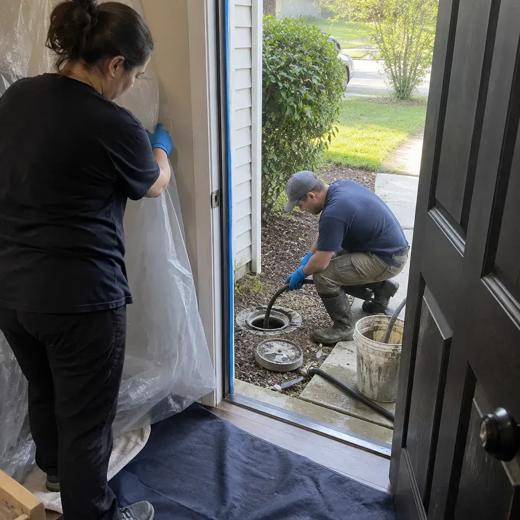 Stay Home During Sewage Cleanup in Maple Grove